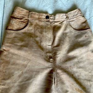 Suede soft lined pants jeans